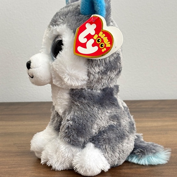 NEW TY Husky SLUSH Puppy Dog BEANIE BOO Stuffed Animal Plush Toy 6" NWT 2022 - Picture 6 of 11